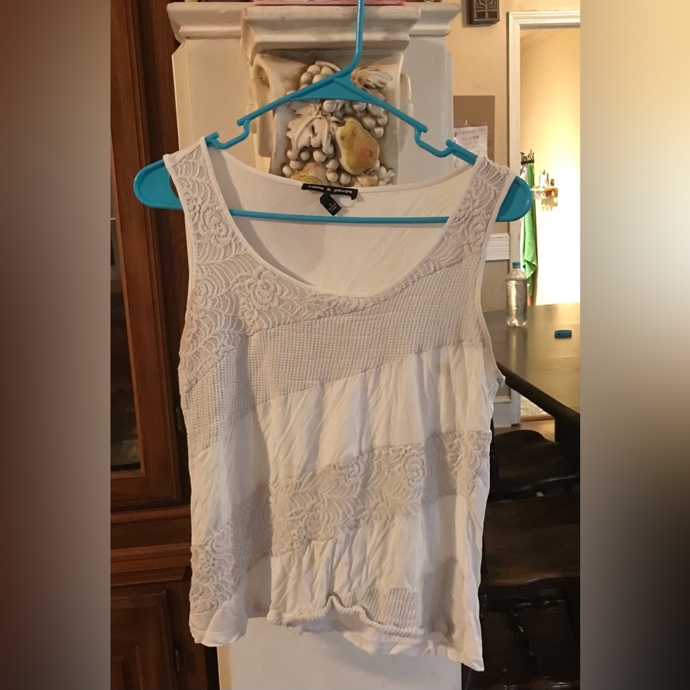 Cable&Gauge Lace Tank Top